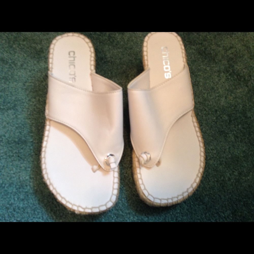 White Chico’s Sandals